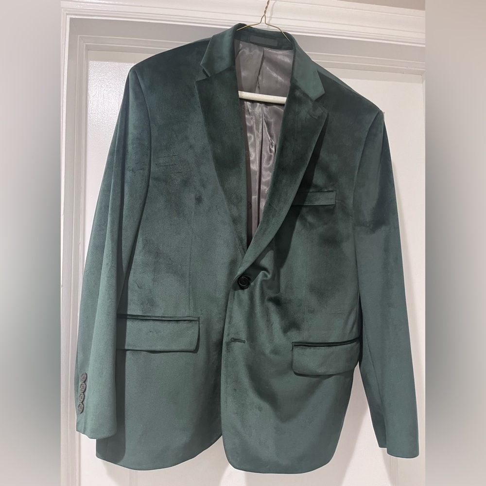 Green Ralph Lauren velvet jacket 44S